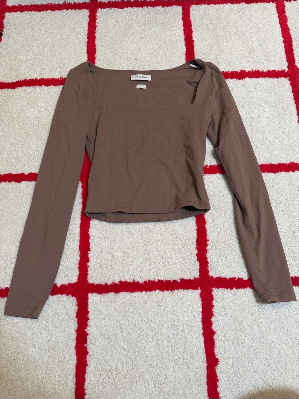 Aritzia Square-Neck Long Sleeve Top